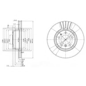 Гальмівний диск DELPHI BG3039