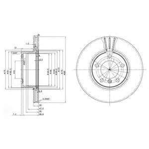 Гальмівний диск DELPHI BG3043
