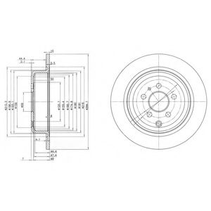 Тормозной диск DELPHI BG3049