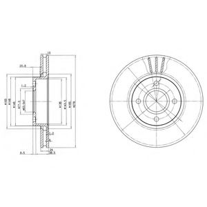 Тормозной диск DELPHI BG3056