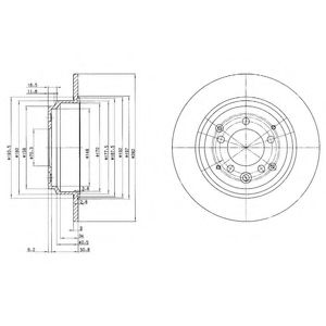 Тормозной диск DELPHI BG3060
