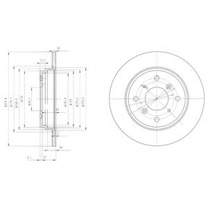 Тормозной диск DELPHI BG3062