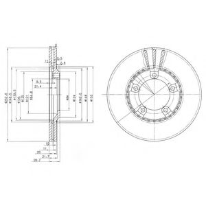 Гальмівний диск DELPHI BG3071
