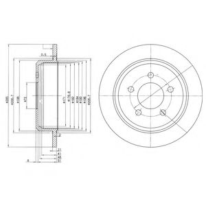 Тормозной диск DELPHI BG3073