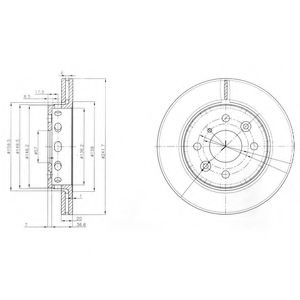 Тормозной диск DELPHI BG3074