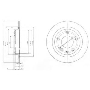 Тормозной диск DELPHI BG3084