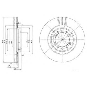 Гальмівний диск DELPHI BG3099