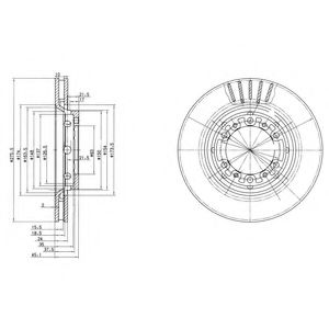Тормозной диск DELPHI BG3115