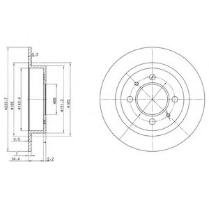 Тормозной диск DELPHI BG3126