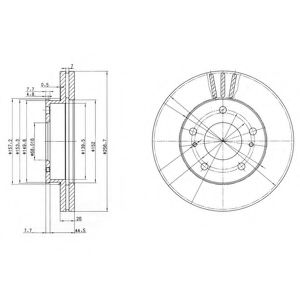 Гальмівний диск DELPHI BG3127