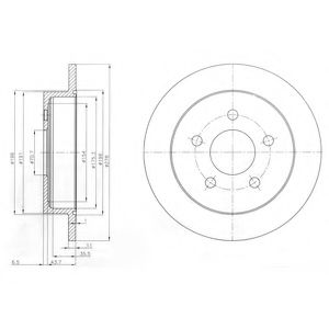 Тормозной диск DELPHI BG3143