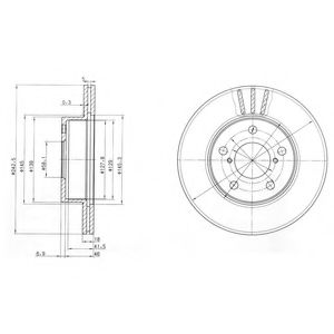 Тормозной диск DELPHI BG3151