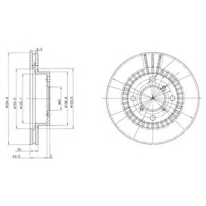 Гальмівний диск DELPHI BG3160