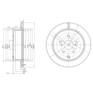 Тормозной диск DELPHI BG3166