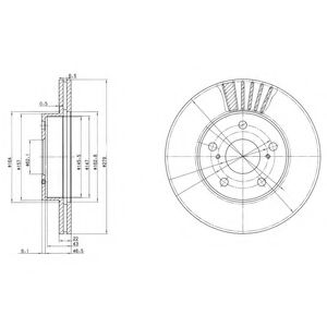 Тормозной диск DELPHI BG3171