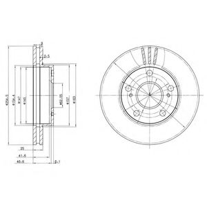 Гальмівний диск DELPHI BG3172