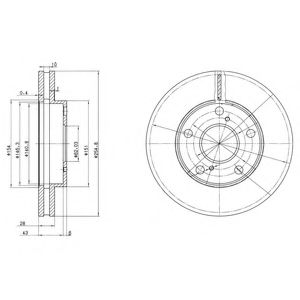 Тормозной диск DELPHI BG3177