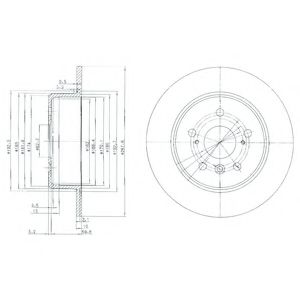 Гальмівний диск DELPHI BG3183