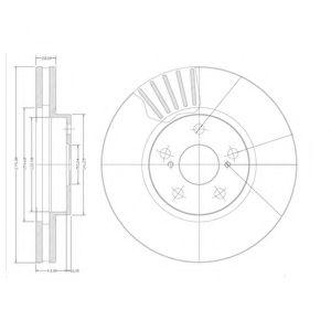 Тормозной диск DELPHI BG3189