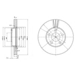 Гальмівний диск DELPHI BG3199