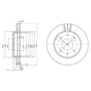Гальмівний диск DELPHI BG3202
