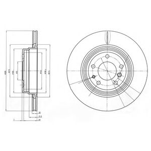 Тормозной диск DELPHI BG3213