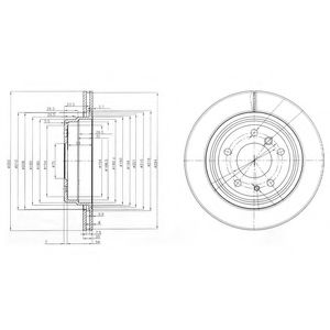 Тормозной диск DELPHI BG3214