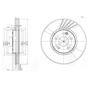 Гальмівний диск DELPHI BG3238