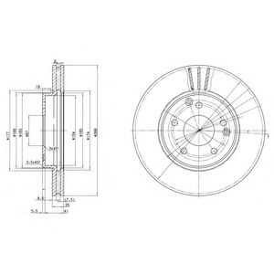 Гальмівний диск DELPHI BG3240