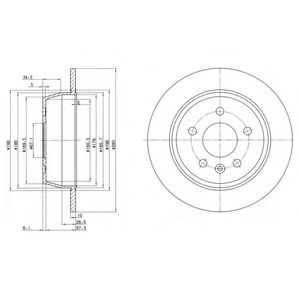 Тормозной диск DELPHI BG3241