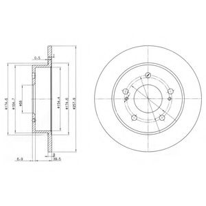 Тормозной диск DELPHI BG3248