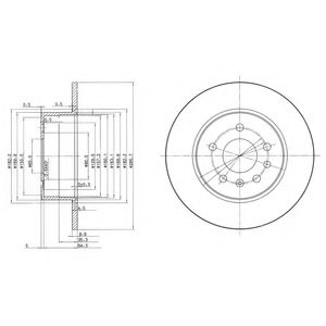 Тормозной диск DELPHI BG3274
