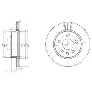 Гальмівний диск DELPHI BG3296