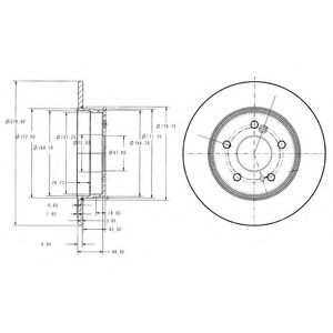 Гальмівний диск DELPHI BG3326
