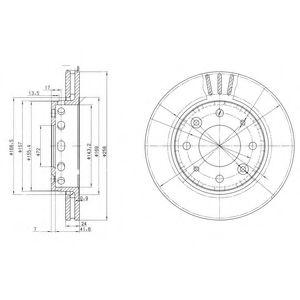 Тормозной диск DELPHI BG3335