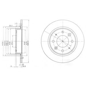 Тормозной диск DELPHI BG3336