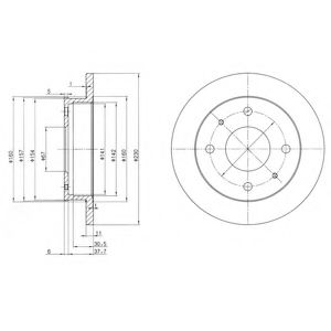 Тормозной диск DELPHI BG3337
