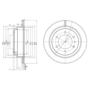 Тормозной диск DELPHI BG3353