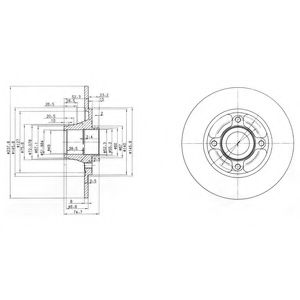 Тормозной диск DELPHI BG3360