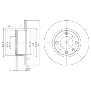 Тормозной диск DELPHI BG3367