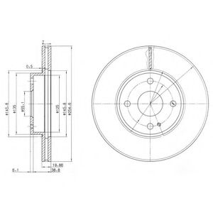 Тормозной диск DELPHI BG3393
