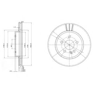 Тормозной диск DELPHI BG3397