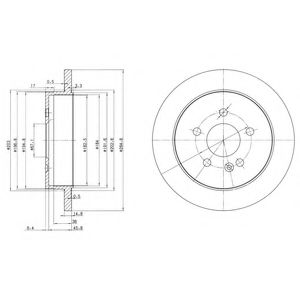 Тормозной диск DELPHI BG3398