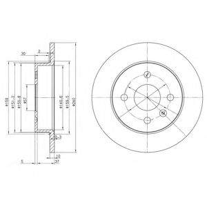 Тормозной диск DELPHI BG3403