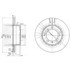 Гальмівний диск DELPHI BG3410