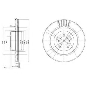 Гальмівний диск DELPHI BG3413