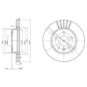 Тормозной диск DELPHI BG3417