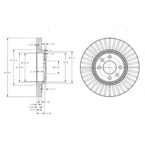 Тормозной диск DELPHI BG3430