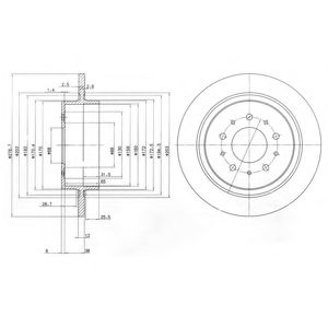 Тормозной диск DELPHI BG3502