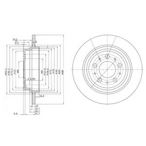 Гальмівний диск DELPHI BG3515